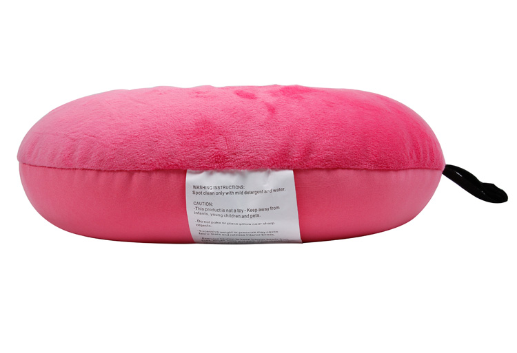 13451 Microbead Pillow Customized Logo Particle Microbeads U Shaped Neck Support Travel Pillow