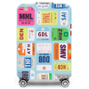 16861-5 Travelsky high elasticity custom travel luggage case cover protective spandex luggage suitcase cover