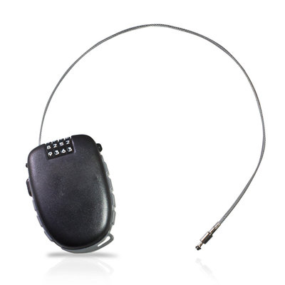13387 Retractable 4 Digital Combination Cable Luggage Lock