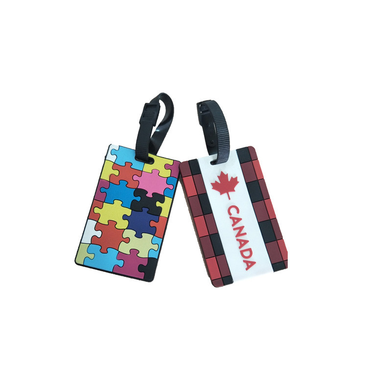 13122 Colored Rubber Luggage Tag 