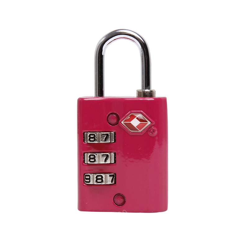 13005 Promotional Combination Padlock Zinc Alloy TSA Approved 3 Digit Luggage Lock