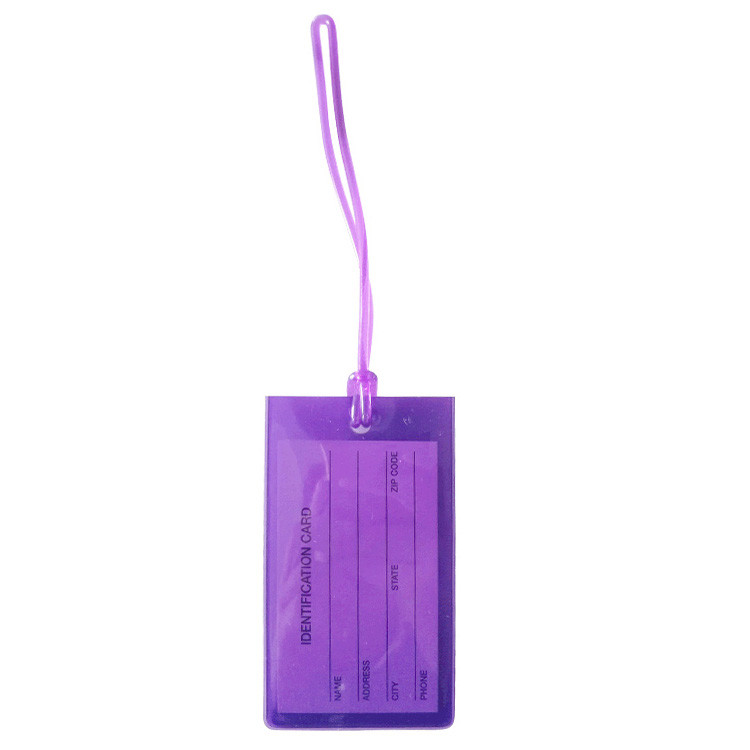 13127 Small PVC Luggage Tag 